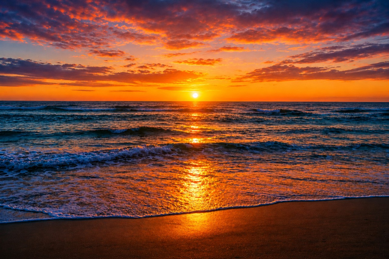 Free Landscapes photos. Sunrise from sodwana bay.