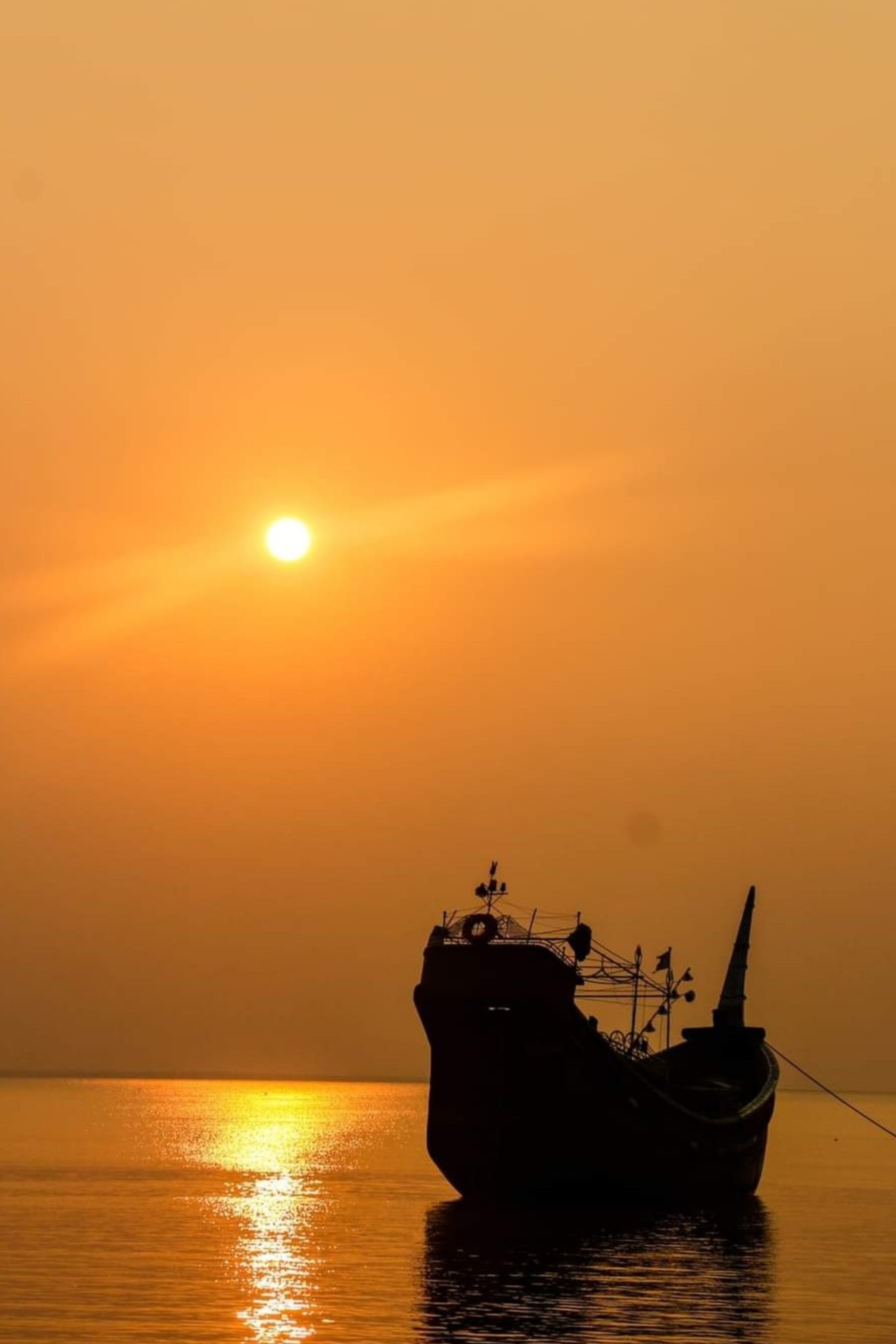 Golden Solitude at Sea - Nature Photography Gallery