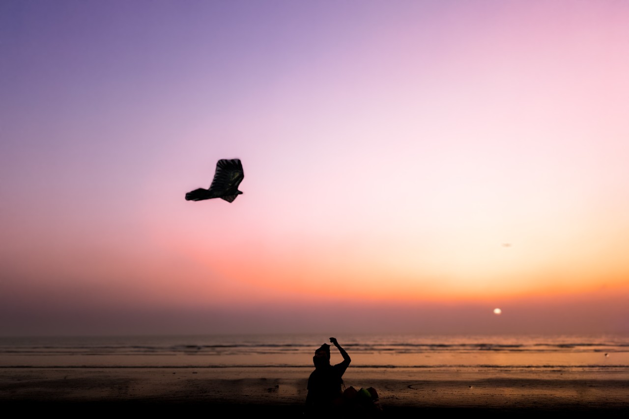 Free Seascapes photos. A Moment of Freedom.